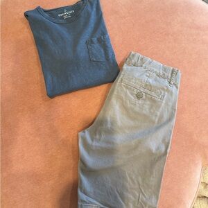 Shorts and tee size 16